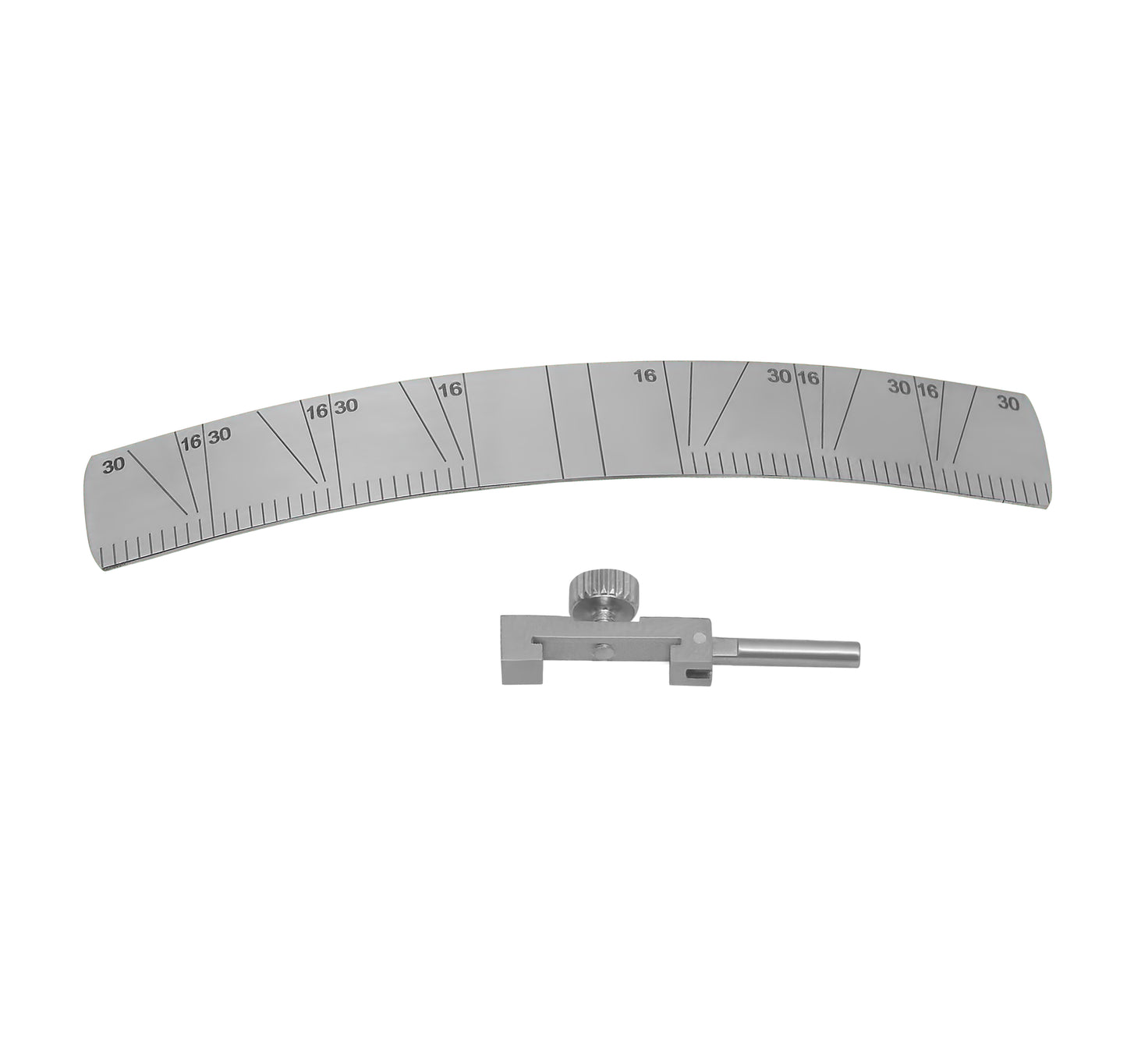 Dental Implant Locating Guide Angle Rulers Gauge Surgical Position Locator Tool Curved