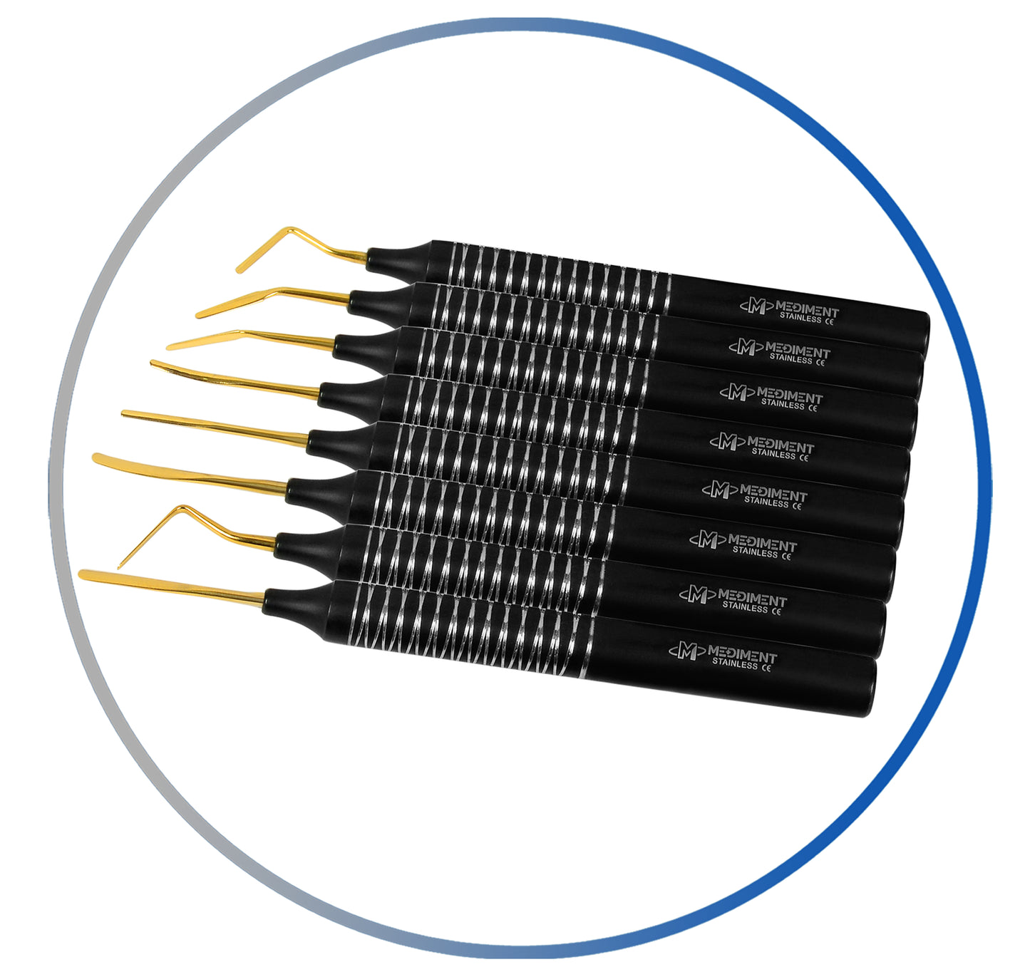 Dental Flexible Periotome Set Serrated Blade Periodontal Root Extraction Set