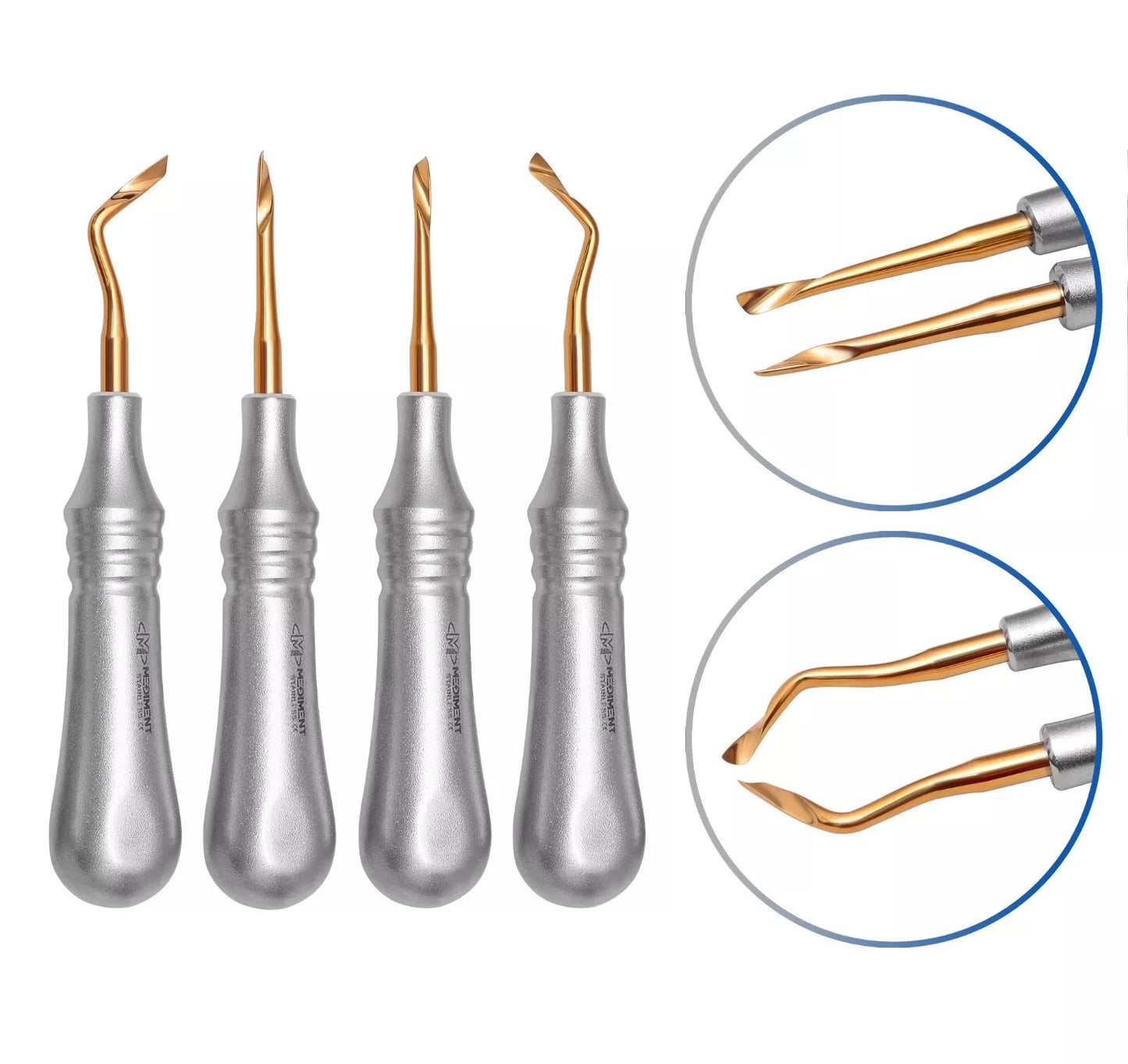 Dental Power Twist Elevators Heavy Duty Oral Surgery Root Elevators CE