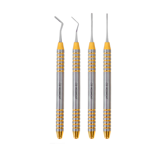 Set Of 4 Dental Periotomes Scalers Anterior Posterior Tooth Extracting Lab Tools