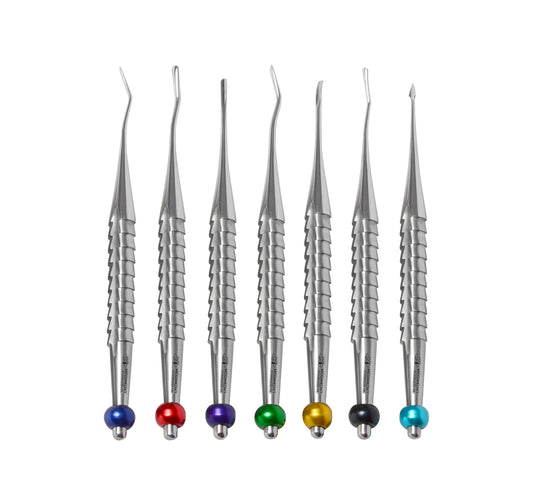 Brand New Set of 7 Luxating Elevators PDL Precise Tips Surgical Dental CE