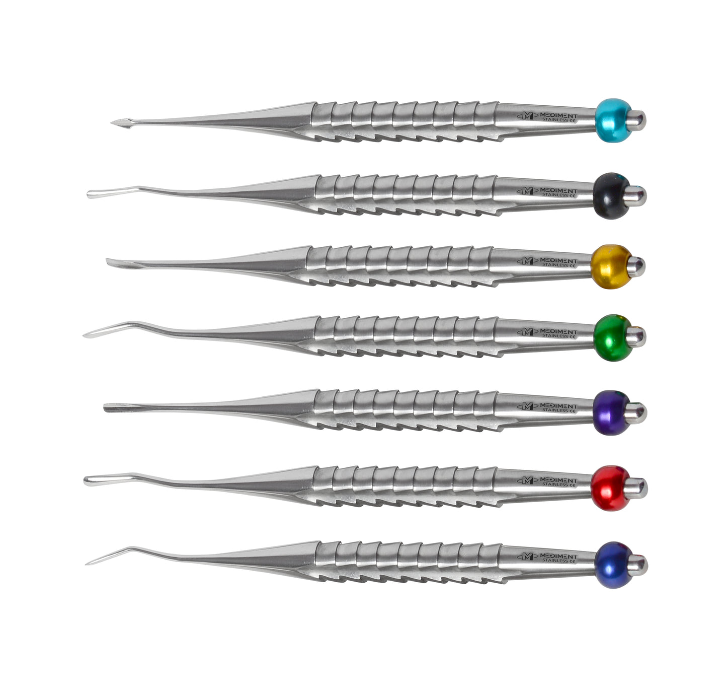 Brand New Set of 7 Luxating Elevators PDL Precise Tips Surgical Dental CE