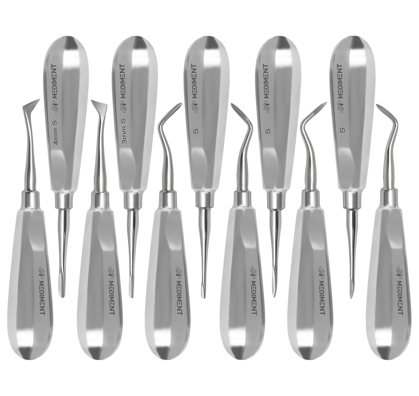 German HQ Dental Elevators Set Of 11 PCS Oral Surgery Elevators