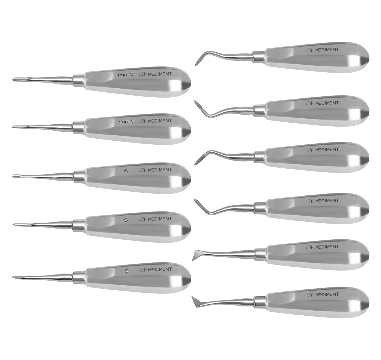German HQ Dental Elevators Set Of 11 PCS Oral Surgery Elevators