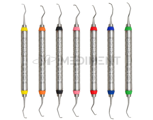7 Pcs Dental Periodontal Gracey Curettes