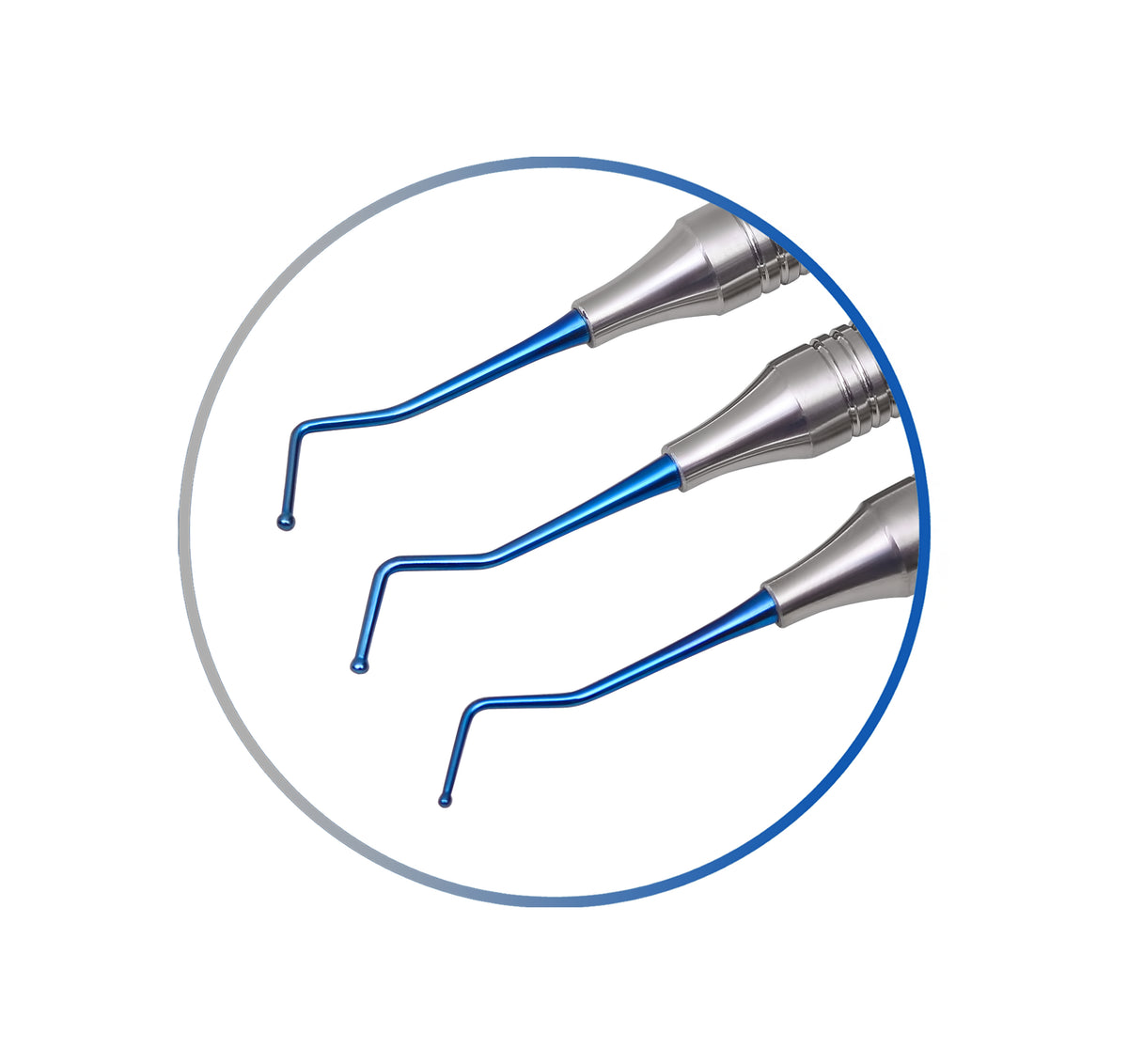 Dental Composite Filling Instruments Hollow Set of 3