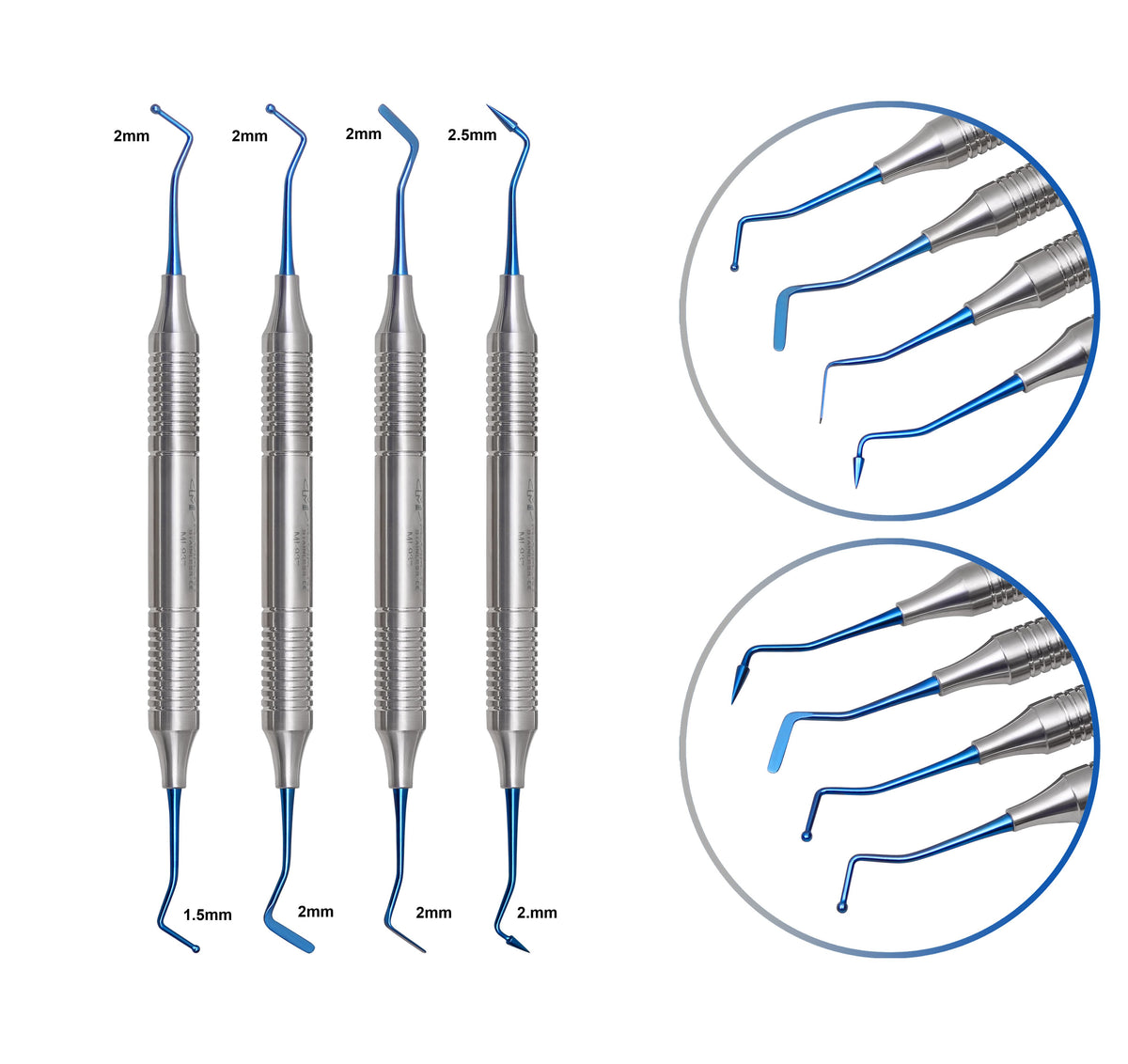 Dental Composite Filling Instruments Set of 4 Hollow