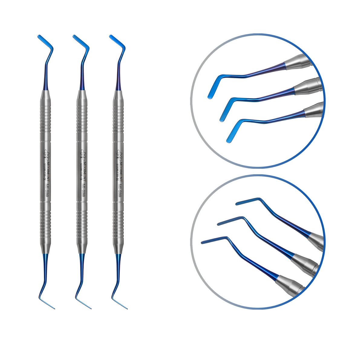 Dental Composite Filling Instruments Solid Set of 3