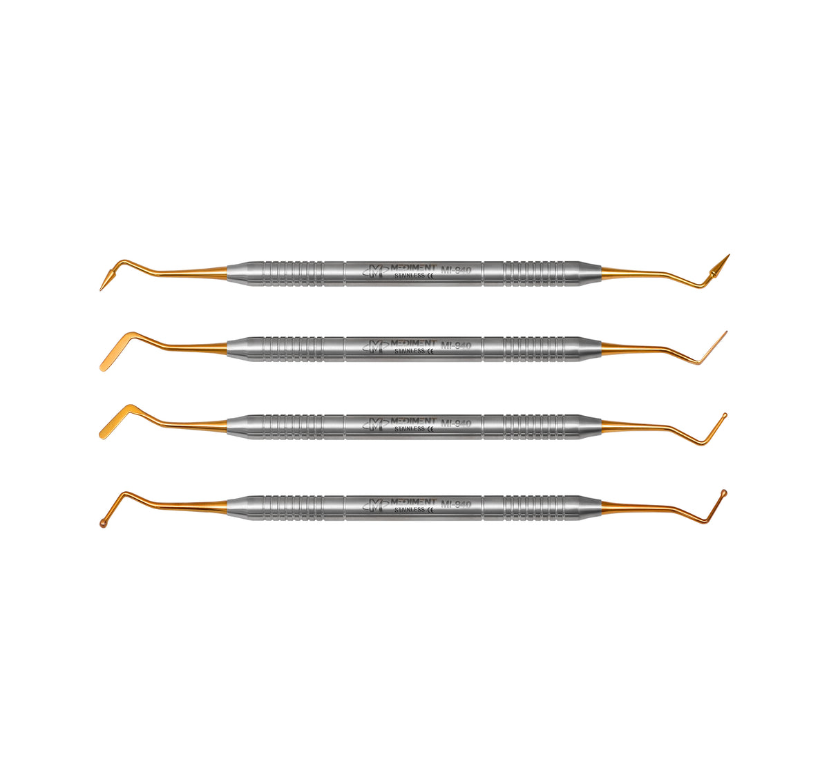 Dental Composite Filling Instruments Solid Set of 4