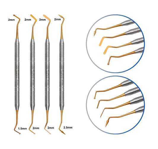 Dental Composite Filling Instruments Solid Set of 4
