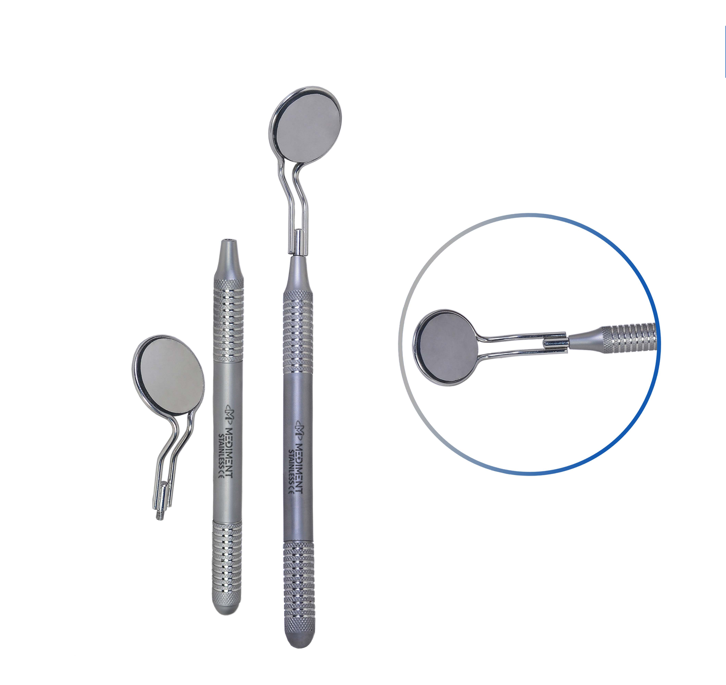 X5 Dental Mouth Mirror Double Sided, Tooth Examination Instrument, stainless CE