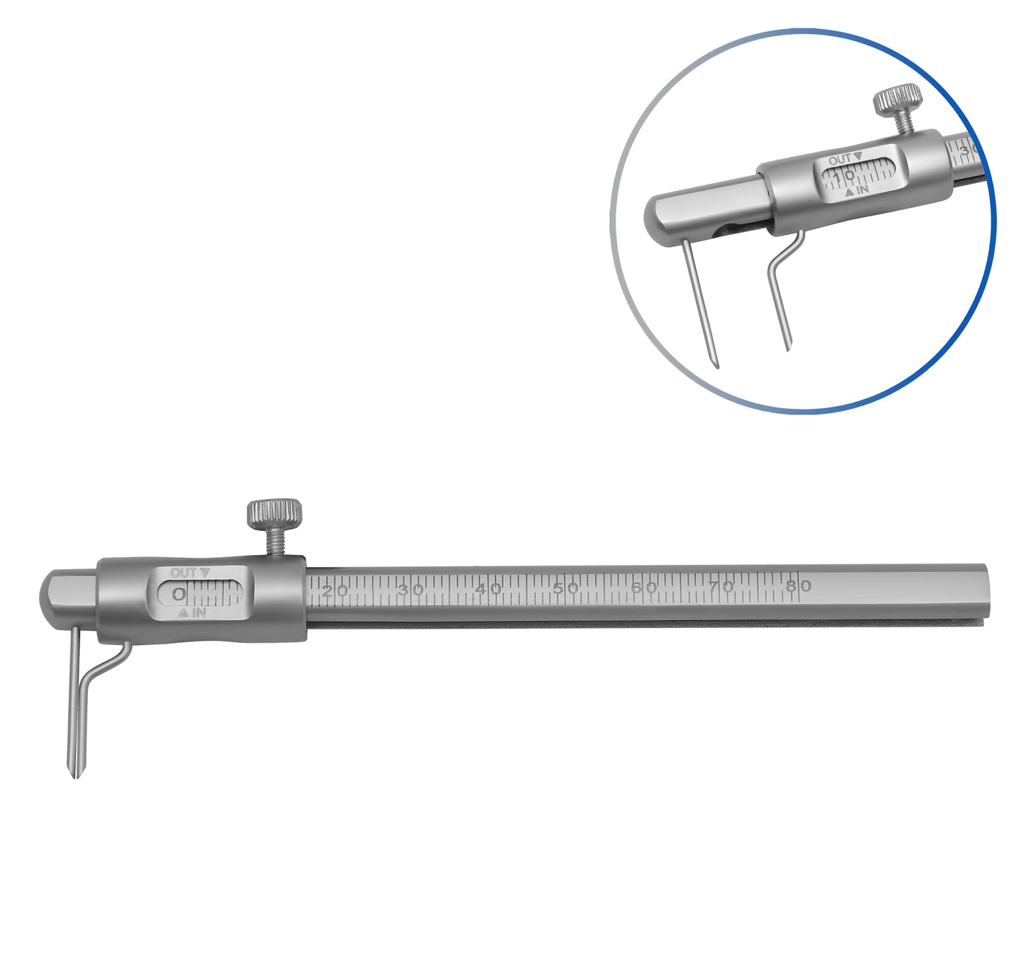 Krekeler Sliding Caliper Round Gauge Dental Instrument Implantology