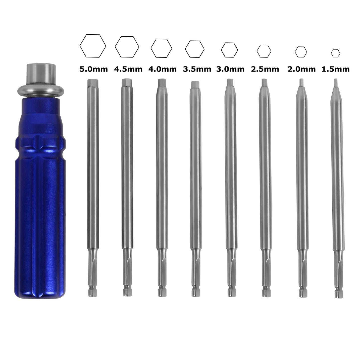 German Multi Functional Orthopedic Bone Screwdriver Set With Coupling Handle UK