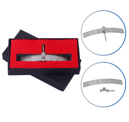 Dental Implant Locating Guide Angle Rulers Gauge Surgical Position Locator Tool Curved