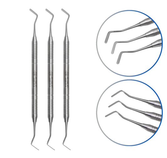Dental Composite Filling Instruments Solid Set of 3