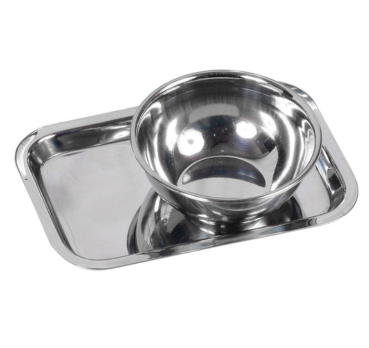 Lotion Bowl with Tray Implant Bone Mixing Cup Surgical Laboratory Bowl