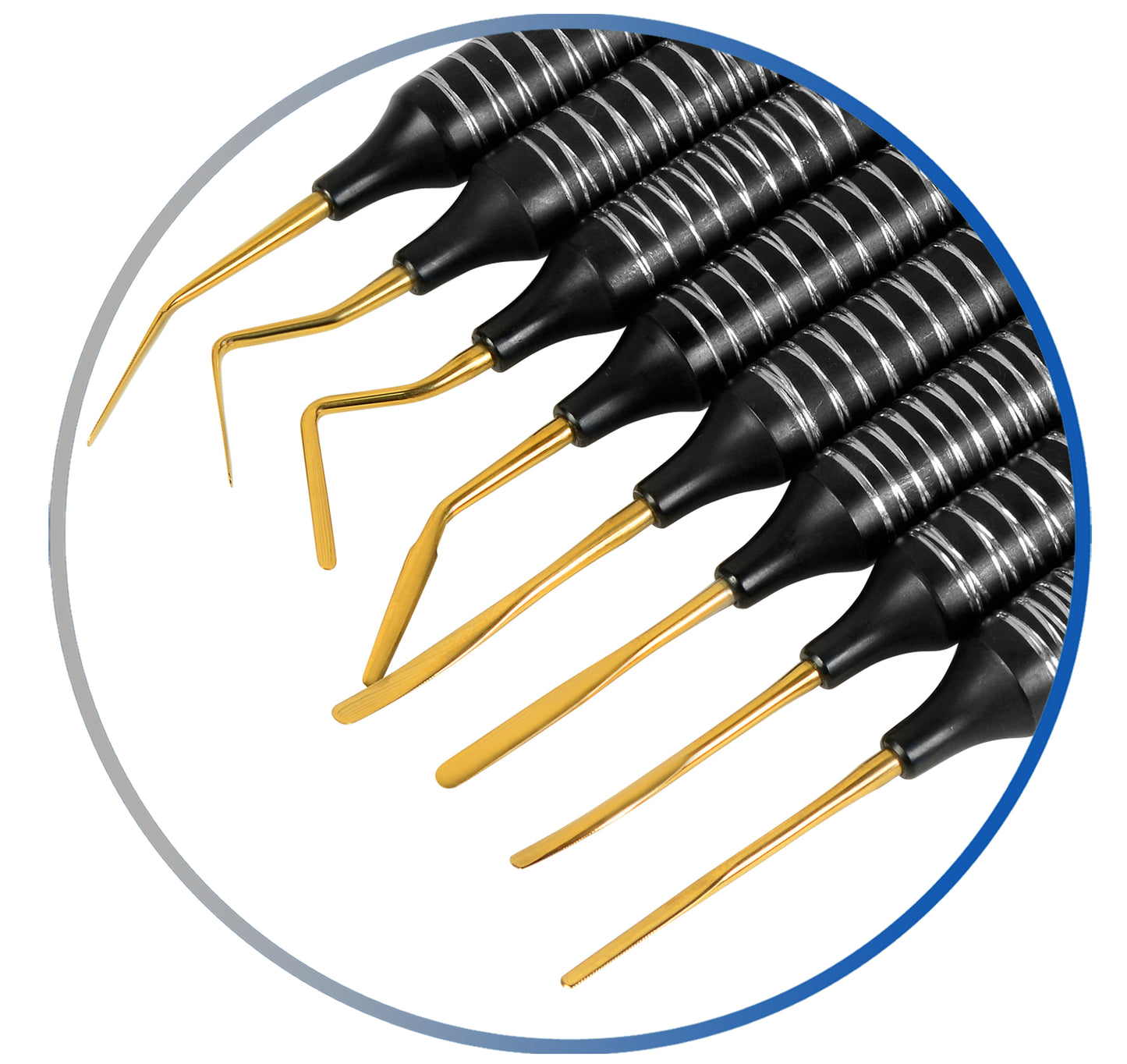 Dental Flexible Periotome Set Serrated Blade Periodontal Root Extraction Set