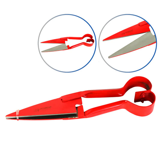 Hand Sheep Shears 12" Red Lightweight Topiary Livestock CE MARK Quality Steel