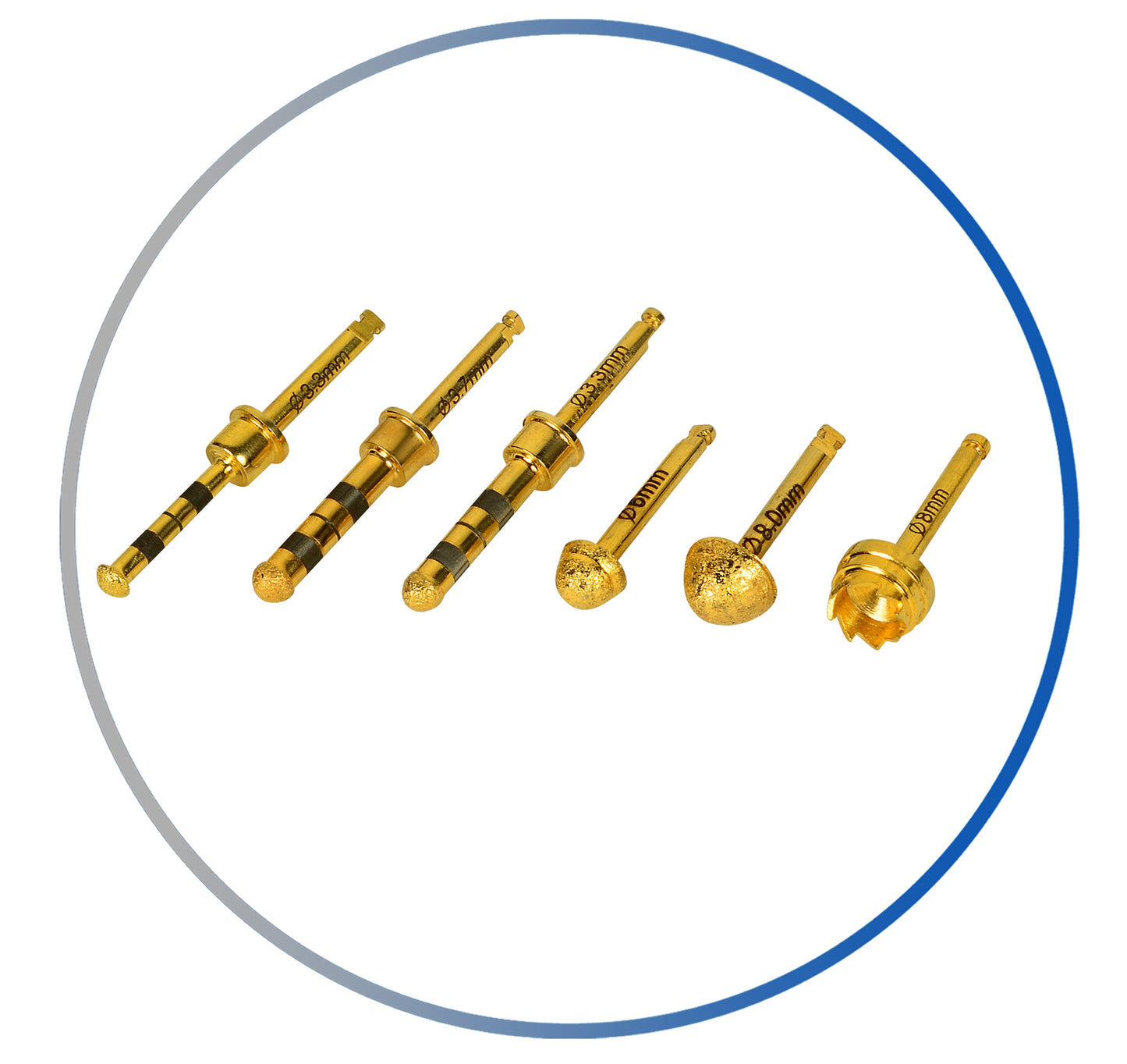 Dental Diamond Golden Lateral Approach Reamer Bur Bone Shape Sinus Lift