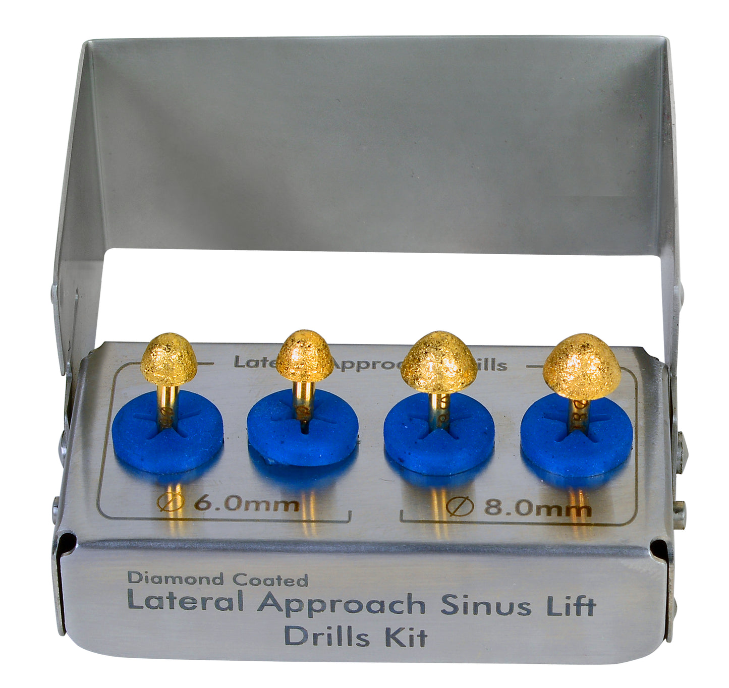 Dental Lateral Approach Drill Kit Sinus Lift Membrane Diamond Coated Burs New CE