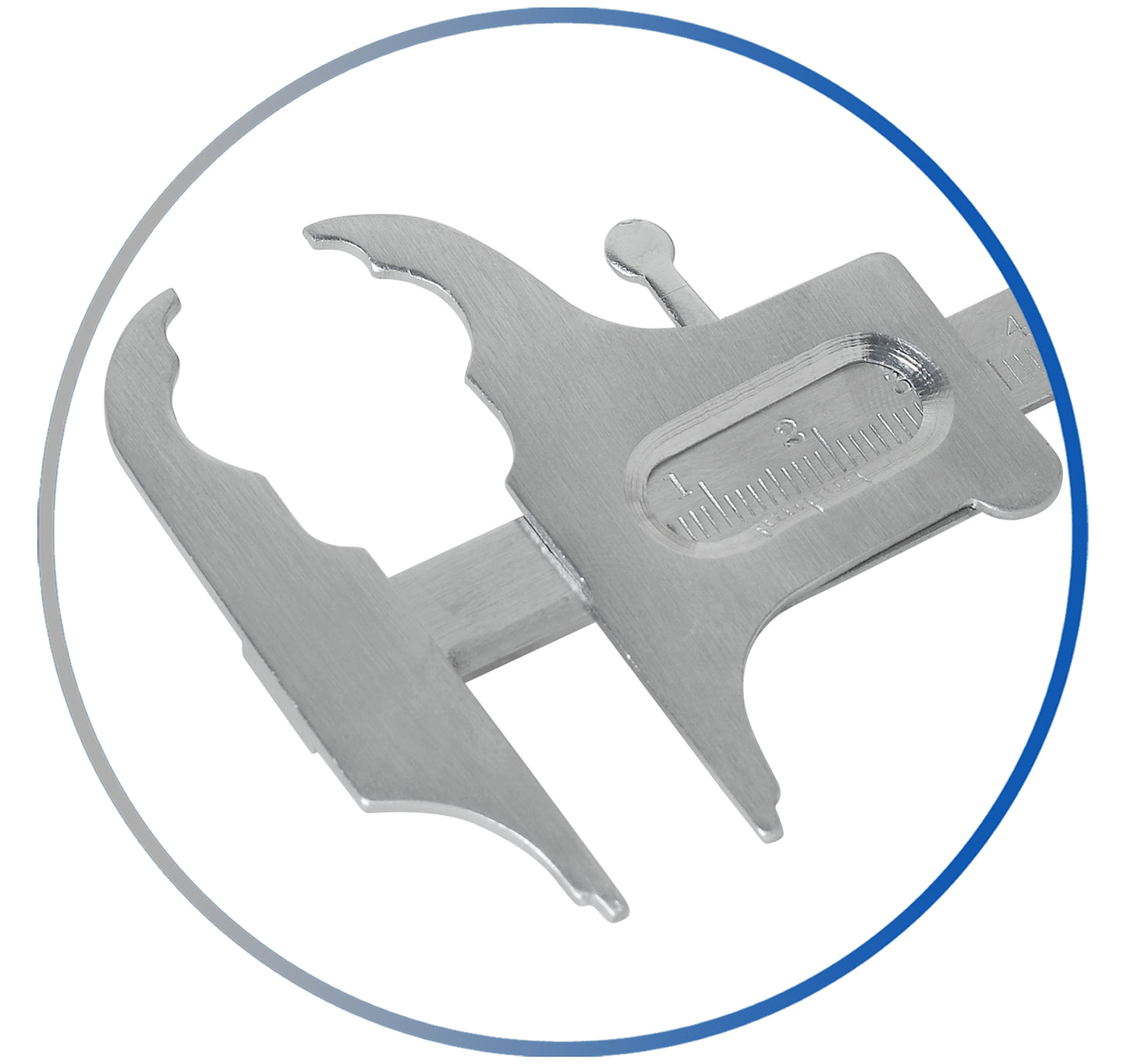 Boley Gauge Dental Sliding Caliper Orthodontic Instruments Vernier Caliper New