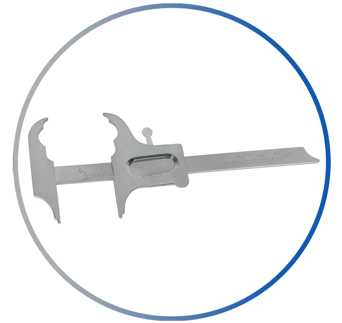 Boley Gauge Dental Sliding Caliper Orthodontic Instruments Vernier Caliper New