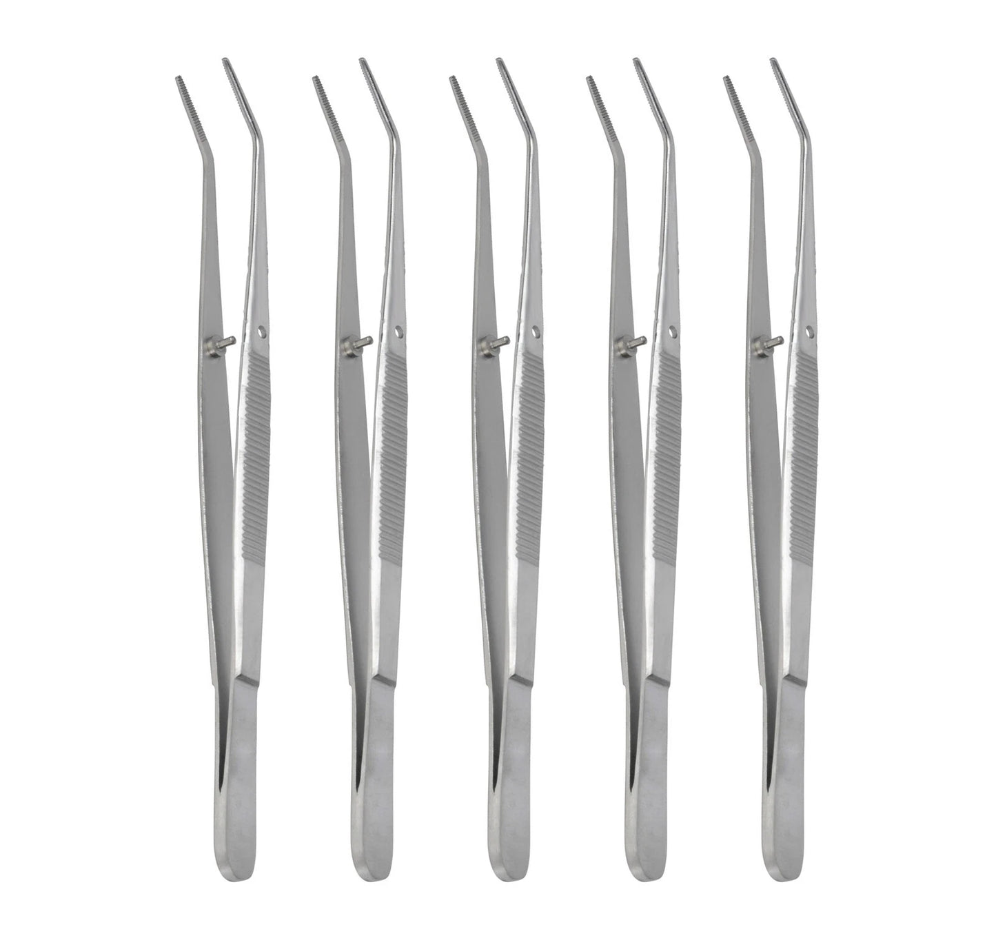 5 Pcs London College Tweezers Dressing Pliers Cotton Surgical Examination Tweezer