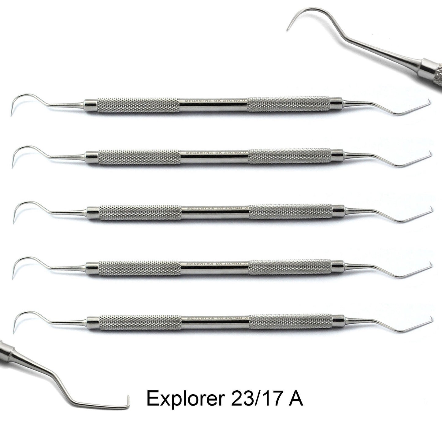 X5 Dental Endodontic Probe 23/17A Double End Exploration Tool Premium Quality CE